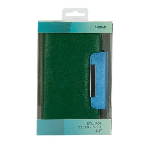4world ETUI DO GALAXY NOTE 2 5.5'', STYLE ZIELONE na Arena.pl