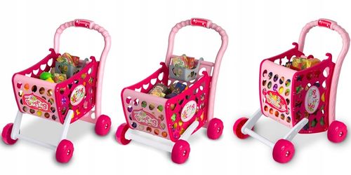 WÓZEK NA ZAKUPY KOSZYK SKLEPOWY DLA DZIECI LED 3w1 na Arena.pl