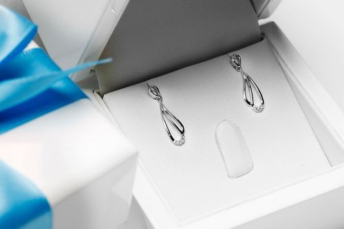 Złote kolczyki KBD3884 - Diament na Arena.pl