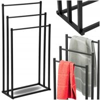 Stojak na Ręczniki Wieszak 3w1 Metalowy LOFT Wolnostojący Wieszak