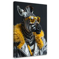 Obraz do salonu biura pokoju młodzieżowego, Zebra w