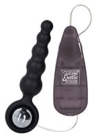 silikonowy plug analny wibrujący booty call booty shaker czarny 10 cm