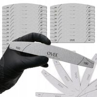 PILNIKI 100/180 pilniczki mocne do piłowania PAZNOKCI SLIM Ovee 50