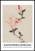 Plakat 61x91,5cm Design Large Pink Blossom, Hokusai Vintage do Salonu