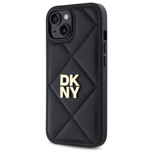 dkny dkhcp14spqdslk iphone 14 6.1       czarny/black quilted stack logo na Arena.pl