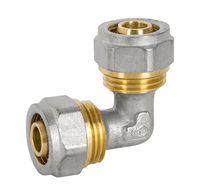 kolano pex-al-pex chrom 20*20 podwójne - d006.20*20