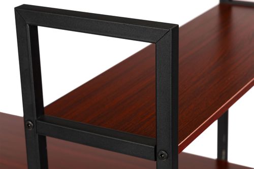 Biurko komputerowe drewniane regał z półkami loft na Arena.pl