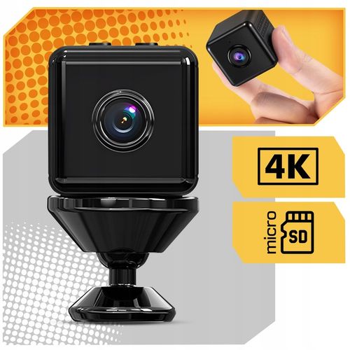 Mini kamera szpiegowska SMART detekcja ukryta kamerka Mała WIFI 4K na Arena.pl