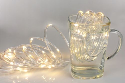 WĄŻ LED LAMPKI ZEWNĘTRZNE CHOINKOWE FLASH TRYBY TIMER IP67 230V CIEPŁY 20m na Arena.pl