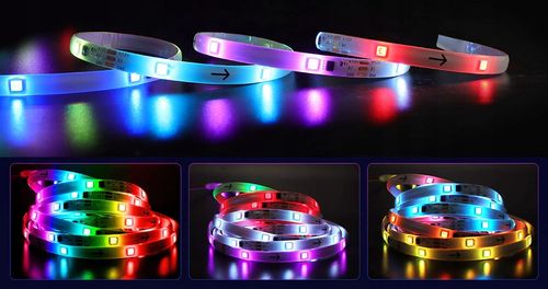 TAŚMA LED 5M RGBIC WS2811 BLUETOOTH EFEKT TĘCZY na Arena.pl