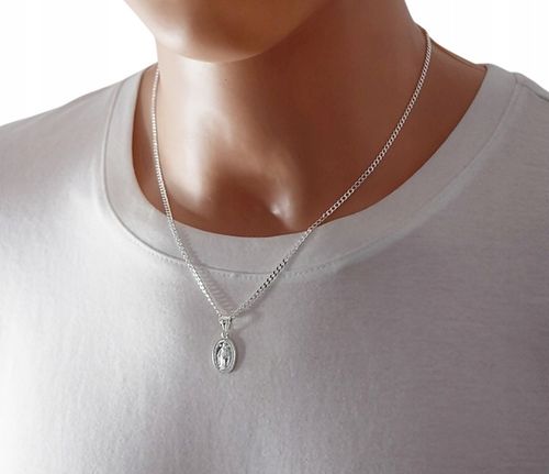 ŁAŃCUSZEK SREBRNY + MEDALIK / KOMUNIA na Arena.pl