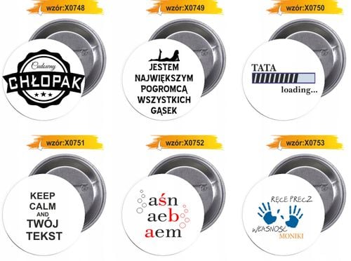 Przypinki buttony KRÓL JEST TYLKO JEDEN na Arena.pl