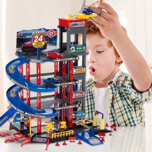 GARAŻ WIELOPOZIOMOWY PARKING SAMOCHODOWY AUTA HELIKOPTER Z WINDĄ DLA DZIECI na Arena.pl