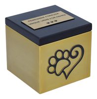 Urna dla zwierzaka Pudełko na prochy psa Projekt 1 / Tabliczka