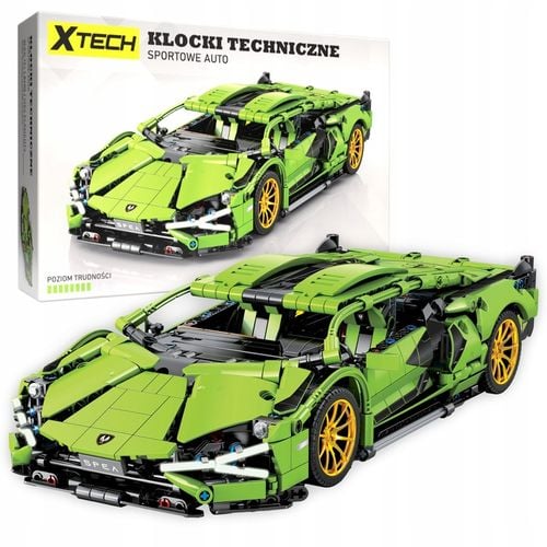 KLOCKI LAMBORGHINI TECHNICZNE AUTO SPORTOWE WYŚCIGOWE XTECH 1254 ELEMENTY na Arena.pl