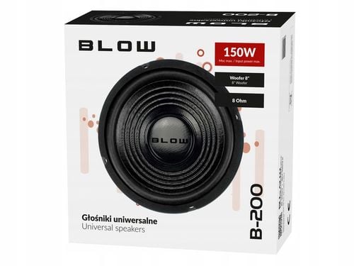 GŁOŚNIK BASOWY WOOFER 150W 200MM 20CM NISKOTONOWY JEDNODROŻNY GDN20 8' na Arena.pl