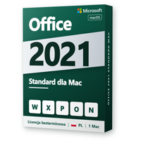 Office 2021 Standard dla Mac PL Microsoft Licencja Wieczysta