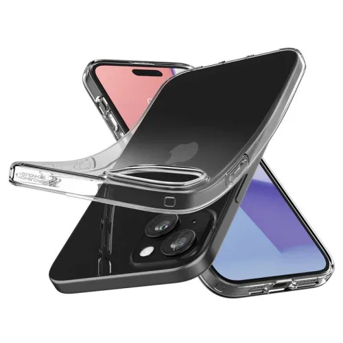 Etui Spigen Crystal Flex na iPhone 15 Plus - przezroczyste na Arena.pl