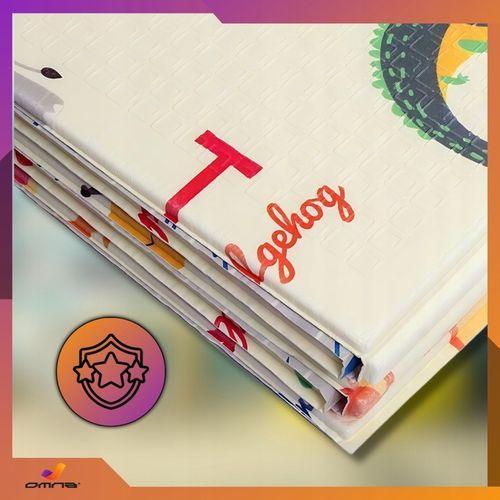 Piankowa dwustronna mata edukacyjna xpe dla dzieci duża składana 200x180cm na Arena.pl