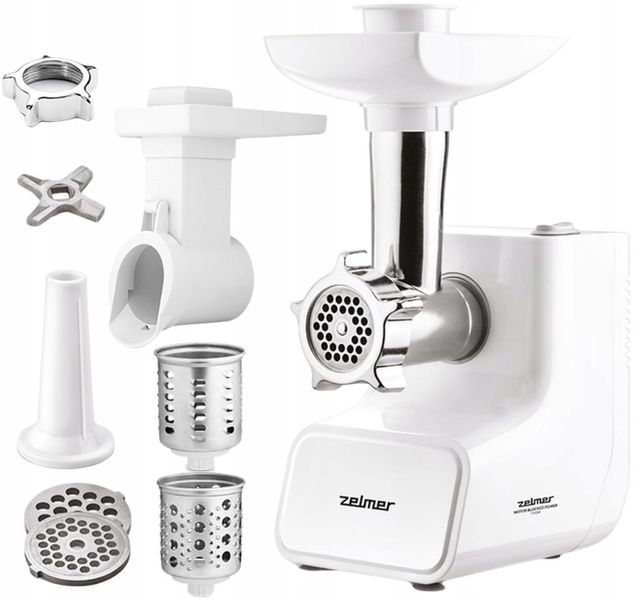 Maszynka do mięsa Zelmer ZMM3512B 1500W Sprzęgło Funkcja rewers + Akcesoria zdjęcie 1