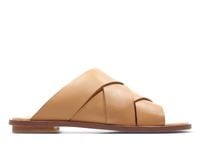 Clarks Klapki Damskie - Willow Art Skórzane - rozmiar 36 - Beżowa Skóra