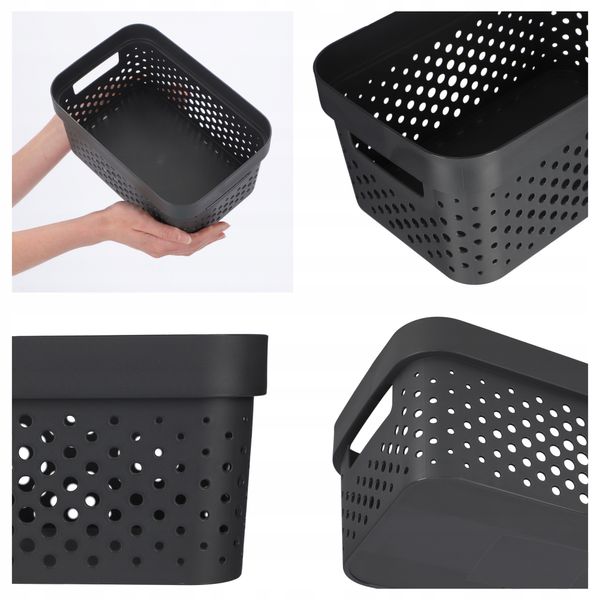 Curver Pojemnik Pudełko Ażurowe Eko 4,5 L Szary zdjęcie 4