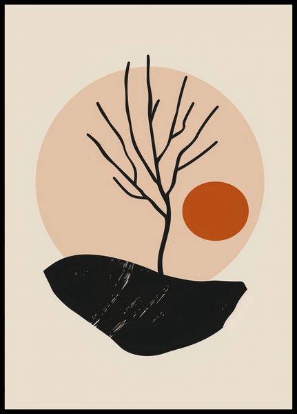Plakat 64x90cm Nagie Drzewo zdjęcie 2