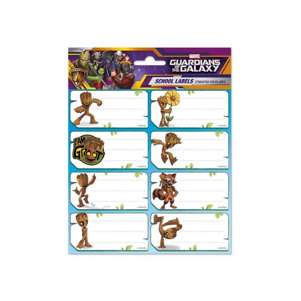 Etykiety na zeszyty Marvel Groot zdjęcie 1