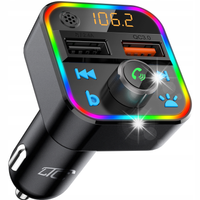 LTC TR226 Transmiter FM samochodowy SD MP3 USB zestaw Bluetooth do rozmów