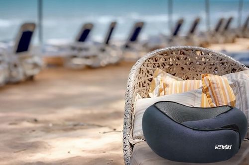 PODRÓŻNA PODUSZKA POD SZYJE KARK WYGODNA DO SPANIA W SAMOLOCIE AUTOKARZE na Arena.pl