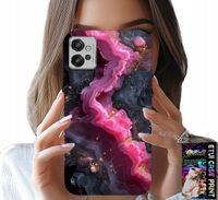 ETUI DO MOTOROLA G32 - RÓŻOWY MARMUREK PLECKI, MODNE WZORY