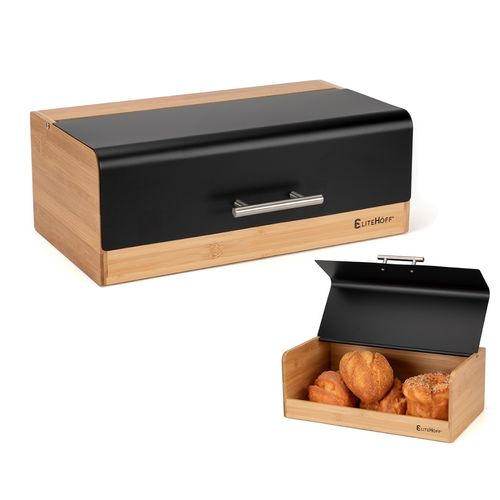 CHLEBAK BAMBUSOWY POJEMNIK NA PIECZYWO E-6067 CZARNY na Arena.pl