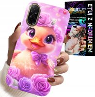 ETUI DO SAMSUNG GALAXY A07 4G - SŁODKA KACZUCHA, KACZKA NA RÓŻOWYM TLE