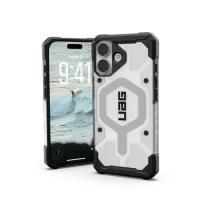 Etui UAG Pathfinder Clear MagSafe na iPhone 17 - biało-szare