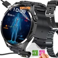 Smartwatch Rubicon AMOLED EKG Glukoza HRV Rozmowy PL Bransoleta + Pasek