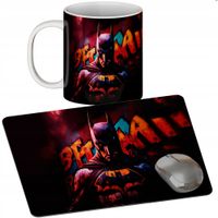 ZESTAW KUBEK + PODKŁADKA - BATMAN GOTHAM - PREZENT WIELE WZORÓW + IMIĘ