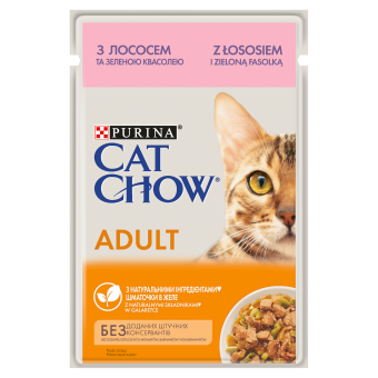 Purina Cat Chow Adult Łosoś I Zielona Fasolka 85g na Arena.pl