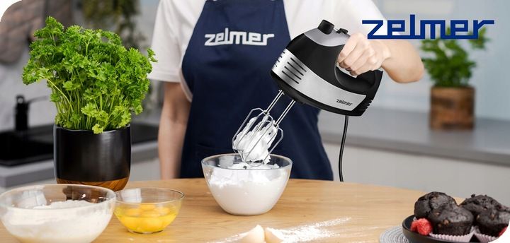 MIKSER RĘCZNY ZELMER LEKKI ROBOT KUCHENNY 5 BIEGÓW 4 KOŃCÓWKI TURBO 700W zdjęcie 2