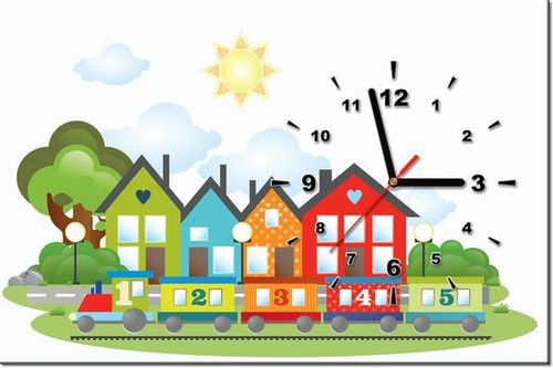 60CM 40CM ZEGAR OBRAZ CIUCHCIA MIASTECZKU DRUK PŁÓTNO RAMA na Arena.pl