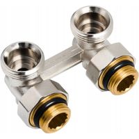 MODUŁ KĄTOWY GRZEJNIKOWY ZAWÓR ZESPOLONY PORTKI GRZEJNIKA ZŁĄCZKI EUROKONUS