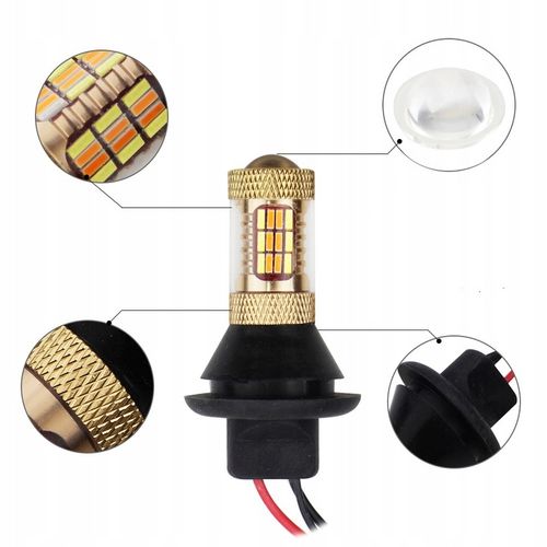 2W1 Światła DZIENNE I KIERUNKOWSKAZY LED DRL PY21W na Arena.pl