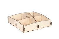 Taca z uchwytem, dzielona na 4 części