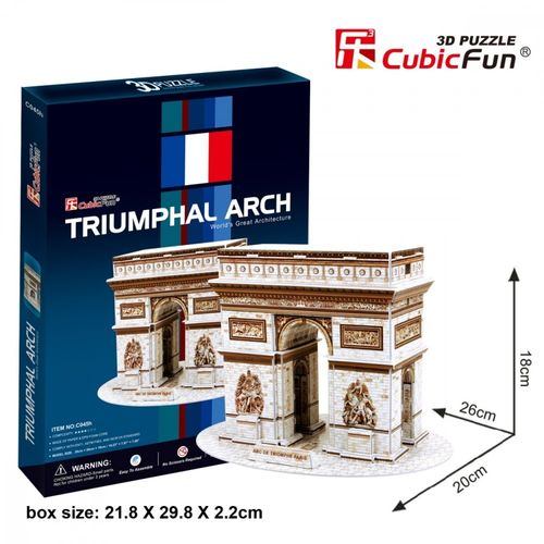 Cubicfun Puzzle 3D Łuk Triumfalny na Arena.pl