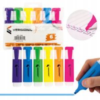 ZAKREŚLACZ SZKOLNY BIUROWY 6 KOLORÓW PASTELOWE