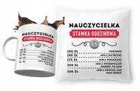 Dla Nauczycielki Zestaw Poduszka + Kubek Prezent Z Nadrukiem Ze Zdjęciem