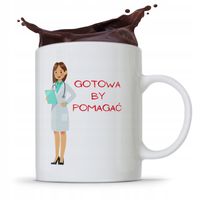 Kubek Dla Doktora Gotowa By Pomagać Z Nadrukiem Ze Zdjęciem