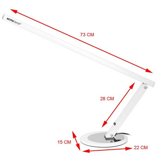 Lampa na biurko Slim led biała na Arena.pl