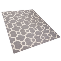 Dywan wełniany 160 x 230 cm szary ZILE