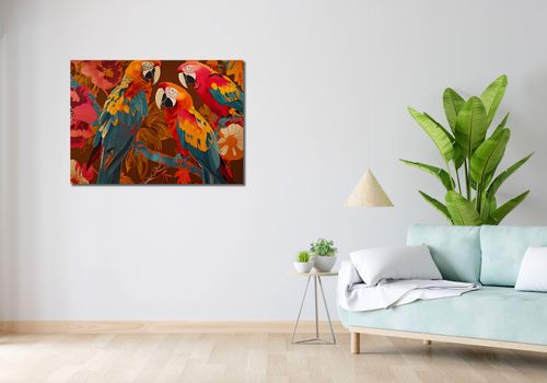 Obraz 100x70cm Kolorowe Ary na Arena.pl