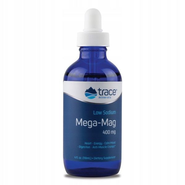 Trace Minerals Research Mega-Mag 400 mg - 118 ml zdjęcie 1